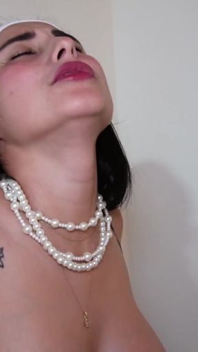 Emotional moment from &quot;A service employee dominated by her boss, she performs oral sex until orgasm&quot;