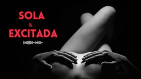 Excited Spanish beauty masturbates to ASMR roleplay