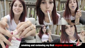 Unboxing, Smoking and Reviewing My First Virginia Slims Red