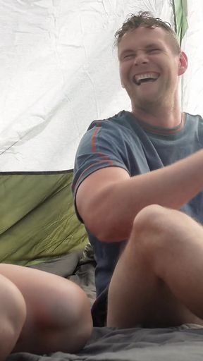 Amateur Couple Fucks in Tent at Nudist Resort