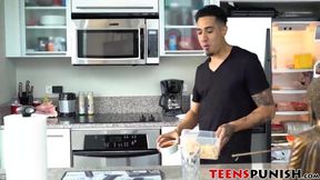 Annoying Becky Sins gets punished and fucked by a big dick