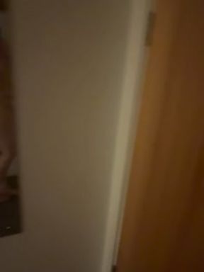 Naughty piss in hotel motel corridors