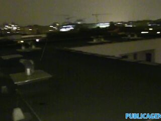 Public Agent Rooftop sex for sexy arsed blonde