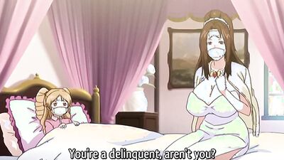 Naughty cartoon girls in blonde and redhead lingerie do some kinky things