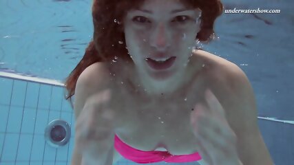 Sexy big tits Lera swimming naked