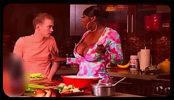 Intense Interracial Threesome with Ebony Stepmom and Girlfriend's Boyfriend Premium video