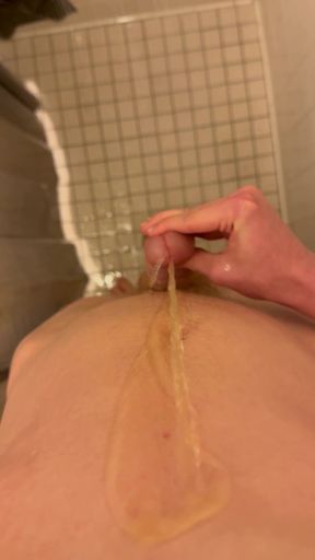 Pissing on myself in the shower