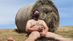 Farmer's Field Fling with a Shaved Asian Beauty