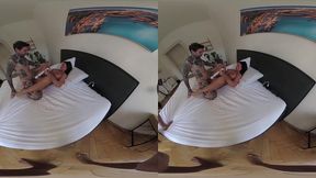 katarina rina – tan teenager w massive ass cannot stop cumming in monster cock threesome – vr part two behind the scenes