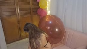 BIG STP- TOPPLES - BALLOON 36 RED BUBBLE