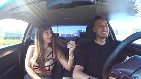 fake taxi with a girl from excort
