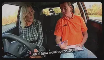 Blonde Cougar Drives Instructor Wild in Hot Car Sex Scene