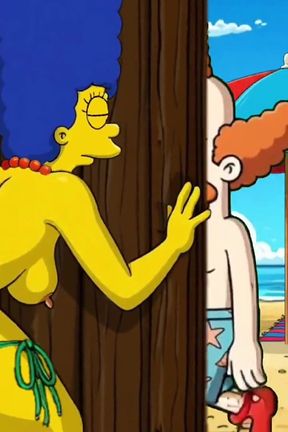 Beach Bitch 2: Pussy Full of Cum. Cartoon Simsons Parody.
