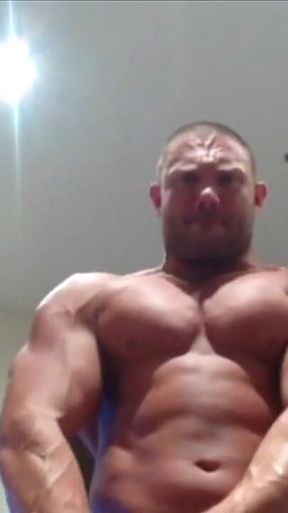 After Gym Sweaty Muscle Worship and Huge Cumshot