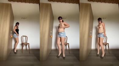 Aurora Gioia’s slippery solo striptease only fans leak