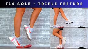 T14 Sole Cam - Triple Feeture - Trampling Your Cock & Balls FLAT Under My New Balance 9060, Nike Uptempo & Nike Metcon 5 Trainers - Trample Trampling CBT Ballbusting Crushing Crush Feet Foot Shoe Trainer