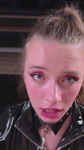 Captivating moment from &quot;Ritzy Rain on a Leash - Rough Deepthroat, Piss Play, Ass Whipping, Bowl Licking, and a Throat-Filling&hellip;&quot;