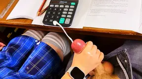 College GF's First Meet Gets Naughty in Math Class