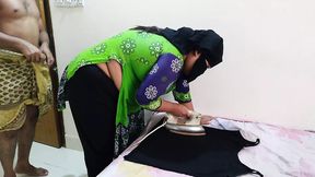 Saudi StepMom Irons While Busty, Stepson Fucks Harshly - Hardcore Milf Sex