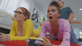 REALITY KINGS Hotties demanded some shaft while gaming - Aria Kai, Alina Ali, Kyle Mason