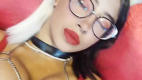 #whitehair #bigboobs #glasses