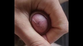Playing with tape and my precum