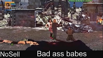 Bad ass babes fight and fuck in epic RPG battle