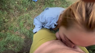 Girlfriend Deepthroat and Passionate FACEFUCK IN THE FORREST PT2 - full on OnlyFans Raxxxbit