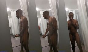 Stranger Watches Me Stroke In Public Gym Shower
