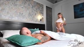 Stepsister Surprises Stepbrother in a Steamy Moment - 4K Fun with Sonya Gold!