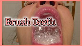 Messy tooth brushing