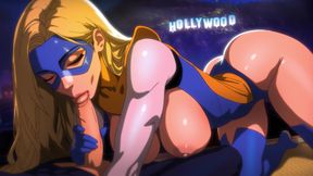 Hot Night Sex with Beauty Blonde Milf on the Streets of Hollywood (Exclusive Cartoon Sex)