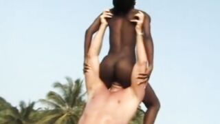 Ebony women on holiday liking beach sex - Part one