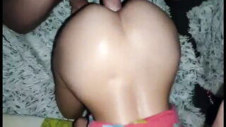 Homemade clip of a slut getting her ass pounded