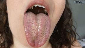 Long, Strong Tongue Licks Lollipop