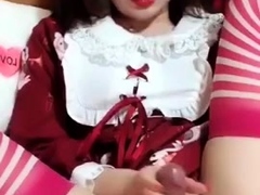 Zhang Sini Masturbates With Dildo In Nylon Stockings