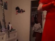 My bf in drag and loving it