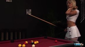 Pool Table Encounter Leads to Intense Doggy Style and Facial Finish