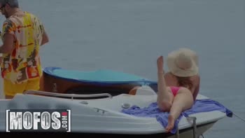 Sneaky POV: Kenzie Madison Sucks Oliver Flynn's Cock on a Boat