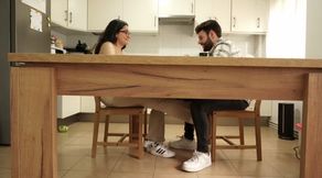 Breakfast ended on the table... and deep inside it