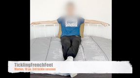 Marius, 18 yo, 3rd tickle session (mobile)