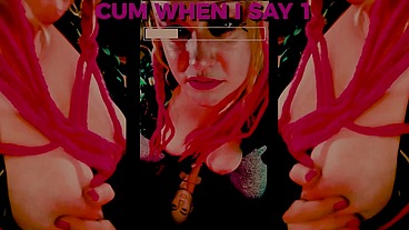 The shemale has a big tasty cock and you are going to suck it includes mesmerize CEI Ending