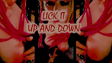 The shemale has a big tasty cock and you are going to suck it includes mesmerize CEI Ending