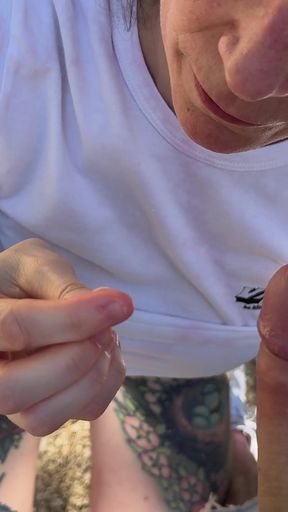 I Suck an Hitch-hiker's Cock in Public