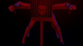 bdsm bondage sex standing fuck with a head cage