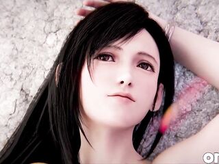 Tifa Lockhart & Cloud Strife - Romantic Sex on a Punk with Spunk flow Ending - CG Last Dream Anime