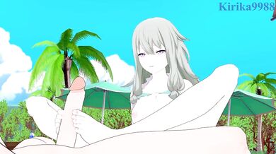 Kusanagi and I have intense sex on the beach. - Project SEKAI Hentai