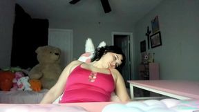 Audrey 1st Shoot: Making Her Into a Ditzy, Bouncy, Giggly Bimbo That Loves to Play Wither Her Big Boobs