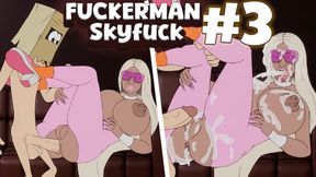 Fucking a celebrity busty woman on the plane, I cum inside her without warning (Fuckerman Skyfuck #3) - Jazziuu