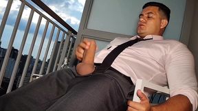 yuri gaucho - sex on the balcony